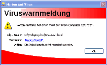 viruswarnmeldung